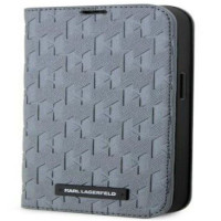 Karl Lagerfeld Atveramie maciņi Karl Lagerfeld Apple iPhone 14 Pro Max 6.7 Saffiano Monogram bookcase Silver