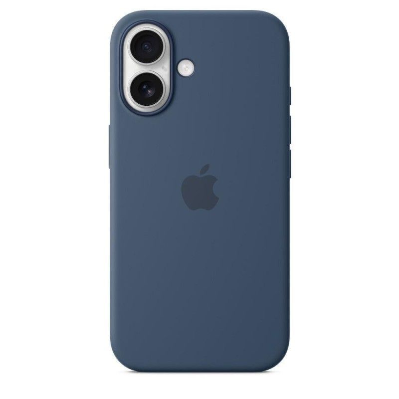 Apple Aizmugurējais vāciņš Apple - iPhone 16 Silicone Case with MagSafe Denim Blue