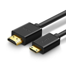 Ugreen Kabelis Ugreen  cable HDMI - mini HDMI cable 19 pin 2.0v 4K 60Hz 30AWG 1.5m black (11167) Black