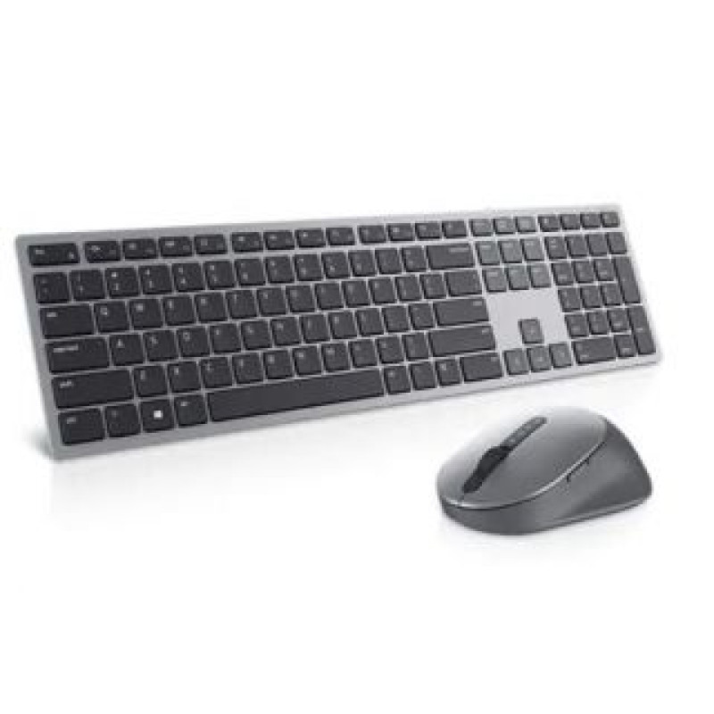 Dell Datora tastatūra Dell  Premier Multi-Device Keyboard and Mouse   KM7321W Wireless, Batteries included, US, Titan grey