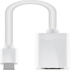 Goobay Parveidotājs Goobay  Mini DisplayPort/HDMI adapter cable 1.1 51729 White,  HDMI female (Type A),  Mini DisplayPort male