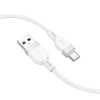 Hoco Kabelis Hoco  X109 Energy silicone charging data cable Type-C(L=1M) White