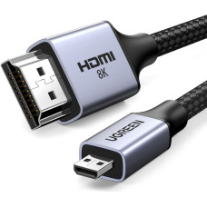 Ugreen Kabelis Ugreen  Ugreen HD164 15517 micro HDMI / HDMI 2.1 8K cable 2m - gray