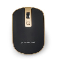 Gembird Datora pele Gembird  MOUSE USB OPTICAL WRL BLACK/GOLD MUSW-4B-06-BG
