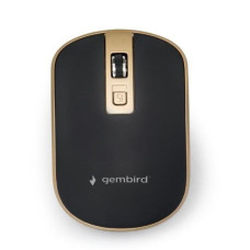 Gembird Datora pele Gembird  MOUSE USB OPTICAL WRL BLACK/GOLD MUSW-4B-06-BG