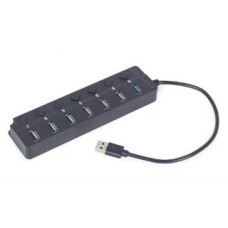 Gembird Parveidotājs Gembird  I/O HUB USB3 7PORT/UHB-U3P1U2P6P-01
