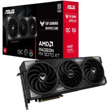 Asus Grafiskās karte / Video kartes Asus  Graphics Card||AMD Radeon RX 9070 XT|16 GB|GDDR6|256 bit|PCIE 5.0 16x|Triple slot Fansink|1xHDMI|3xDisplayPort|TUF-RX9070XT-O16G-GAMING
