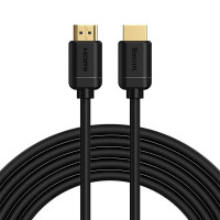 Baseus Parveidotājs Baseus  Baseus 2x HDMI 2.0 4K 60Hz Cable, 3D, HDR, 18Gbps, 5m (black)
