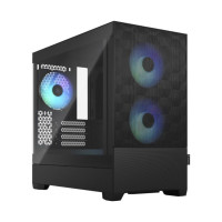 Fractal Design Datoru korpusi Fractal Design  Pop Mini Air RGB   Black TG Clear Tint, mATX, Mini ITX, Power supply included No