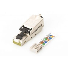 Digitus Parveidotājs Digitus  | CAT 6A Field Termination Plug, STP with dust cap, Bend relief | DN-93631
