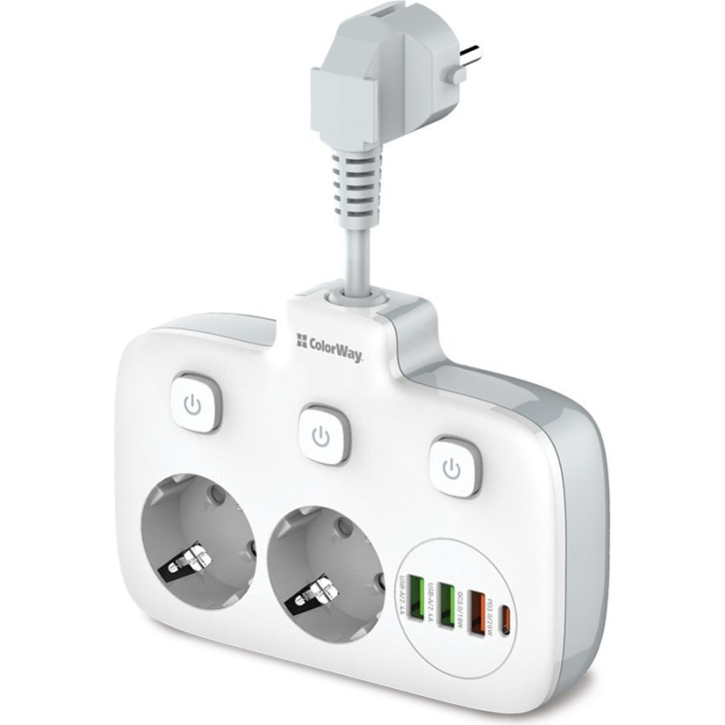 Colorway Kabelis ColorWay  Power Socket | CW-CHE24PDW