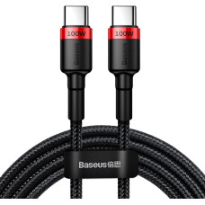 Baseus Kabelis Baseus  Baseus CATKLF-AL91 USB-C - USB-C PD QC cable 100W 5A 480Mb/s 2m - black and red