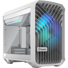 Fractal Design Datoru korpusi Fractal Design  Torrent Nano RGB White TG clear tint Side window,  White TG clear tint, Power supply included No