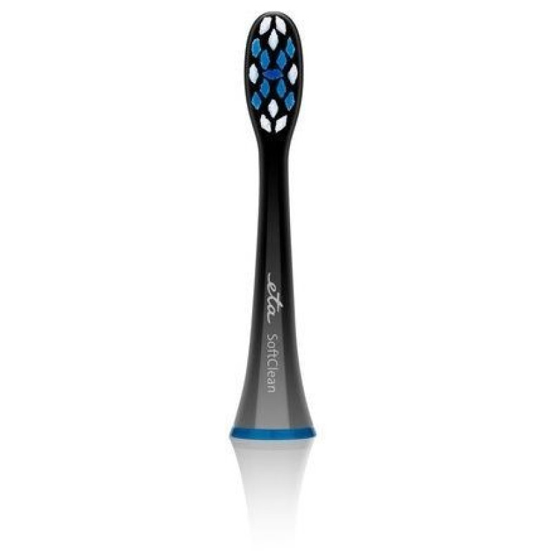 ETA Zobu birste ETA  Toothbrush replacement SoftClean 070790600  Heads, For adults, Number of brush heads included 2, Black