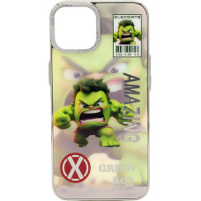 Ilike Aizmugurējais vāciņš iLike Apple iPhone 13 PC Silicone Case Green Boy