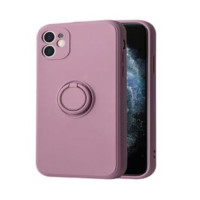 Ilike Aizmugurējais vāciņš iLike Apple IPHONE 14 PRO SILICONE RING Purple