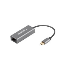 Natec Parveidotājs Natec  Ethernet Adapter, Cricket USB 3.1, USB 3.1 to RJ45, Gray