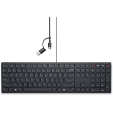 Dell Datora tastatūra Dell  | Collaboration Keyboard | KB525C | Keyboard | Wired | US (QWERTY) | Black | USB-C