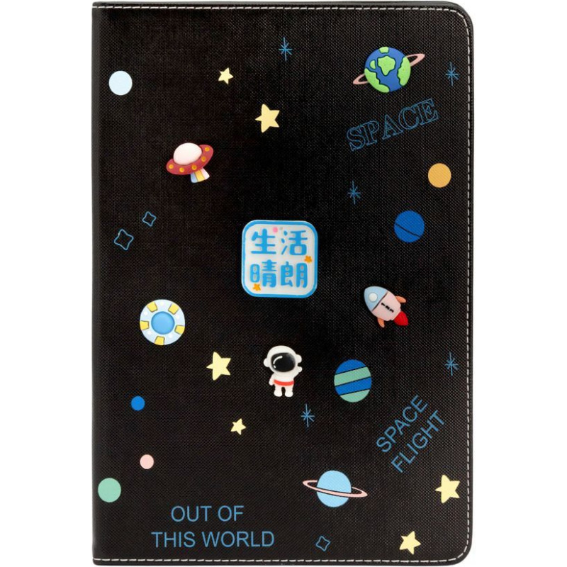 Ilike Maciņš grāmata iLike Samsung Galaxy Tab A8 10.5 (2021) Tablet Case Design SM-X200/SM-X205 Cosmos