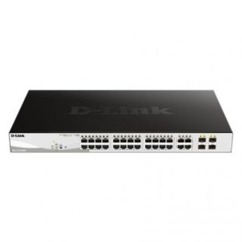 D-Link Serveru  - Citi piederumi D-link  Switch DGS-1210-28MP Web Management, Rack mountable, 1 Gbps (RJ-45) ports quantity 24, SFP ports quantity 4, PoE/Poe+ ports quantity 24, Power supply type External