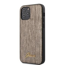 Guess Aizmugurējais vāciņš Guess  iPhone 12 Pro Max Lizard Cover Gold