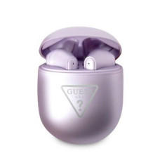Guess Vadu austiņas Guess  Guess GUTWST82TRU TWS Bluetooth Headphones + Purple/Purple Triangle Logo Docking Station