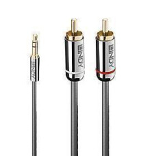 Lindy Kabelis LINDY  CABLE AUDIO 3.5MM TO PHONO 1M/35333