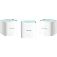 D-Link Rūteris D-link  EAGLE PRO AI AX1500 Mesh System M15-3 (3-pack) 802.11ax, 1200+300  Mbit/s, 10/100/1000 Mbit/s, Ethernet LAN (RJ-45) ports 1, Mesh Support Yes, MU-MiMO Yes, Antenna type 2 x 2.4G WLAN Internal Antenna, 2 x 5G WLAN Internal Antenna