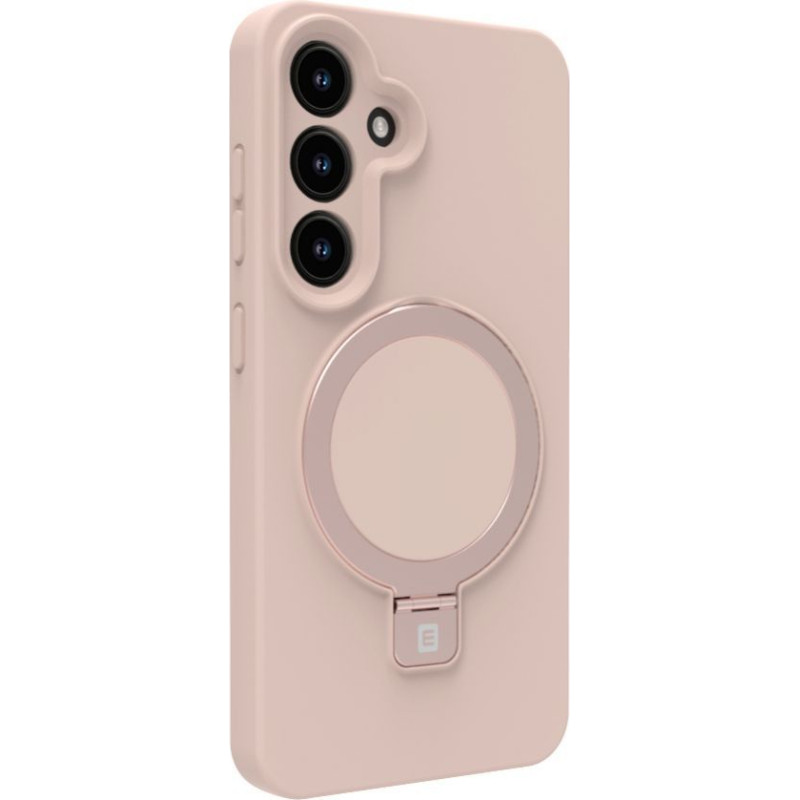 Evelatus Aizmugurējais vāciņš Evelatus Samsung Galaxy S25 Premium Magnetic with Stand Soft Touch Silicone Case Pink Sand