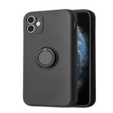 Ilike Aizmugurējais vāciņš iLike Apple iPhone 14 Pro SILICONE RING Black