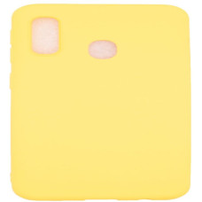 Evelatus Aizmugurējais vāciņš Evelatus Samsung A20e Soft Touch Silicone Case with Strap Yellow