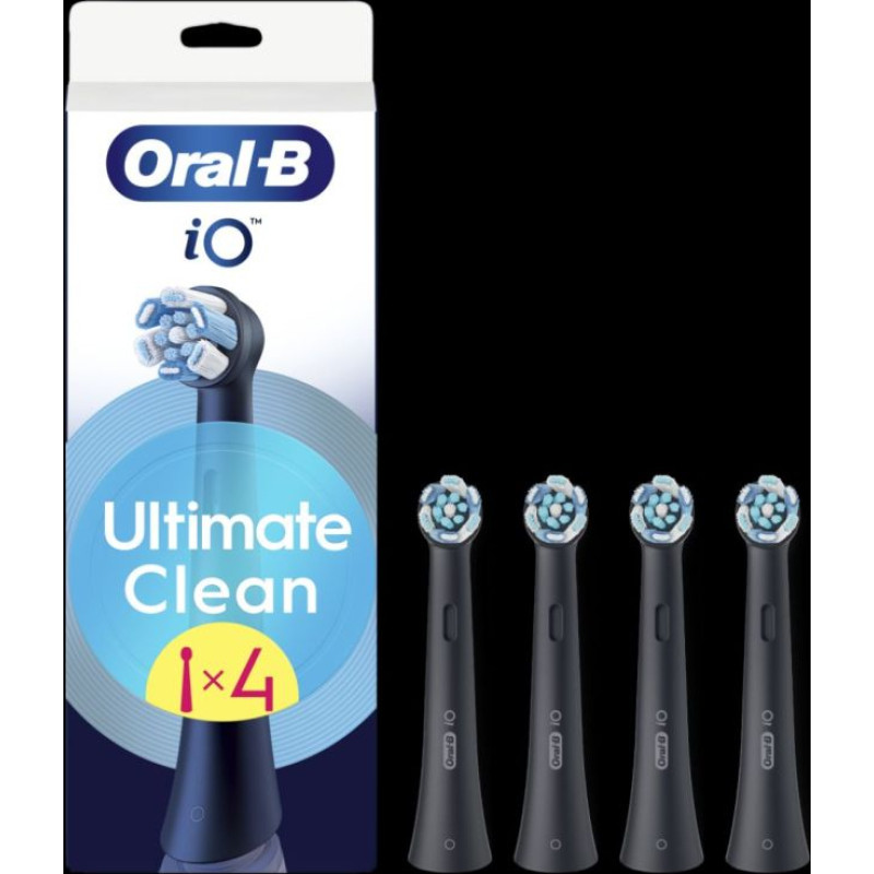 Oral-B Zobu birste Oral-B  Replaceable toothbrush heads | iO UltimateClean | Heads | For adults | Number of brush heads included 4 | Black