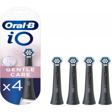 Oral-B Zobu birste Oral-B  Toothbrush replacement iO Gentle Care Heads, For adults, Number of brush heads included 4, Black
