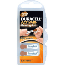 Duracell Cita datorprece Duracell  A312/DA312/ZL312, Zinc air cells, 6 pc(s)