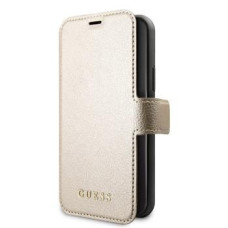 Guess Atveramie maciņi Guess Apple iPhone 11 Pro Iridescent Book Case Gold