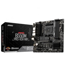 MSI Pamatplate AMD procesorsiem MSI  Mainboard||AMD B550|SAM4|MicroATX|2xPCI-Express 3.0 1x|2xM.2|1xPCI-Express 4.0 16x|Memory DDR4|Memory slots 4|1x15pin D-sub|1xHDMI|1xDisplayPort|2xUSB 2.0|4xUSB 3.2|1xPS/2|1xRJ45|3xAudio port|B550MPRO-VDHWIFI