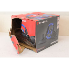 Genesis Datoru krēsli / galdi Genesis  SALE OUT.  Seaborg 350 driving wheel, Black/Blue, Wired |  | Driving Wheel | Seaborg 350 | DAMAGED PACKAGING | Blue/Black | Game racing wheel