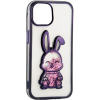 Ilike Aizmugurējais vāciņš iLike Apple iPhone 11 Silicone Case Print Desire Rabbit Purple