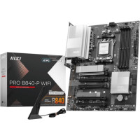MSI Pamatplate AMD procesorsiem MSI  Mainboard||AMD B840|SAM5|ATX|Memory DDR5|Memory slots 4|5xPCI-Express 16x|2xM.2|1xHDMI|1xAudio-In|1xAudio-Out|1xMicrophone|4xUSB 2.0|3xUSB 3.2|1xUSB-C|1xRJ45|PROB840-PWIFI