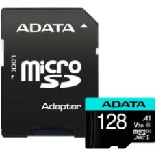Adata Atmiņas kartes ADATA  Premier Pro UHS-I U3 128 GB, micro SDXC, Flash memory class 10, with Adapter