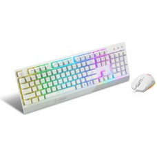 MSI Datora tastatūra MSI  Vigor GK30 COMBO WHITE Keyboard and Mouse Set, Wired, Mouse included, US, White