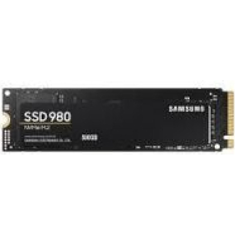 Samsung Cietais disks SSD Samsung  SSD||980|500GB|M.2|PCIE|NVMe|MLC|Write speed 2600 MBytes/sec|Read speed 3100 MBytes/sec|2.38mm|TBW 300 TB|MTBF 1500000 hours|MZ-V8V500BW