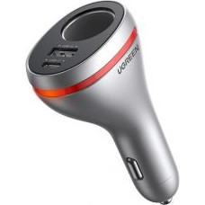 Ugreen Adapteris Ugreen  Ugreen USB Type C / USB QC PD 24W car charger with 12V cigarette lighter socket silver (CD204)