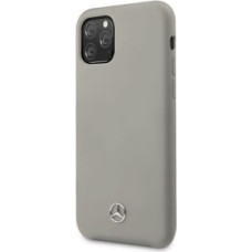 Mercedes-Benz Aizmugurējais vāciņš Mercedes-Benz Apple iPhone 11 Pro Liquid Silicone Case Grey