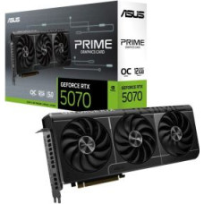 Asus Grafiskās karte / Video kartes Asus  Graphics Card||NVIDIA GeForce RTX 5070|12 GB|GDDR7|192 bit|PCIE 5.0 16x|Triple slot Fansink|1xHDMI|3xDisplayPort|PRIME-RTX5070-O12G