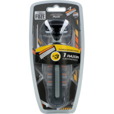 Body-X Fuze 3 asmeņu skuveklis + 3 rezerves galviņas