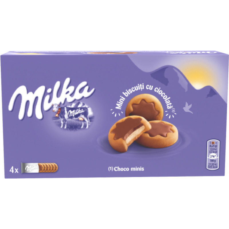 MILKA Chocominis cepumi 135g