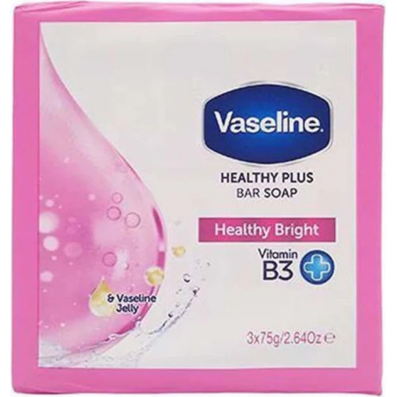 VASELINE Healthy Bright ziepes 75g 3gab