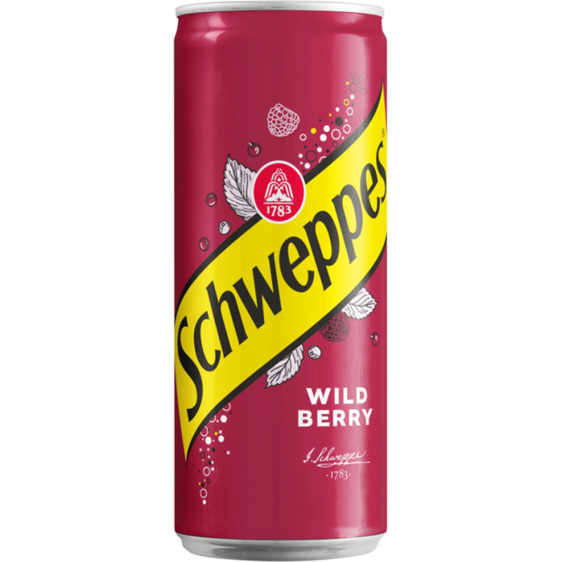 SCHWEPPES Wild Berry, bundžā 330ml