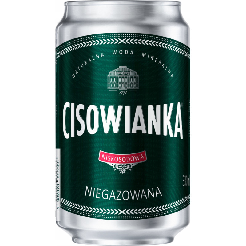 CISOWIANKA negāzēts minerālūdens, bundžiņā 330ml